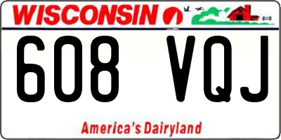 WI license plate 608VQJ