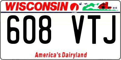 WI license plate 608VTJ