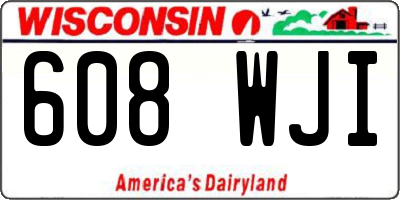 WI license plate 608WJI