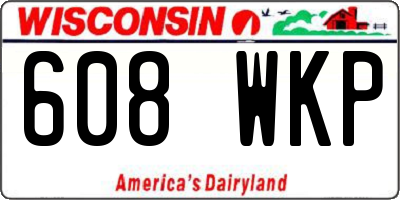 WI license plate 608WKP