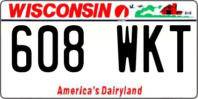 WI license plate 608WKT