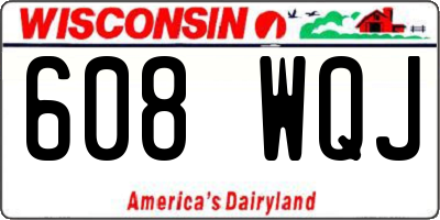 WI license plate 608WQJ