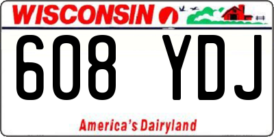 WI license plate 608YDJ