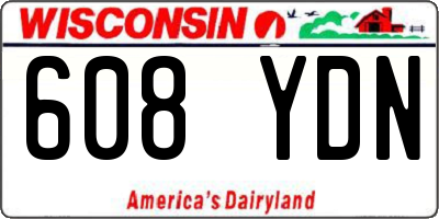 WI license plate 608YDN