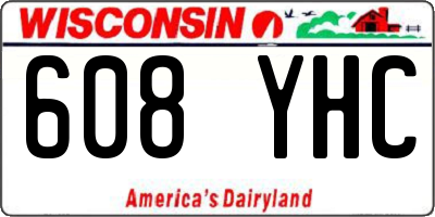 WI license plate 608YHC