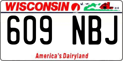 WI license plate 609NBJ