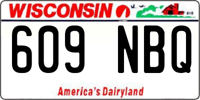 WI license plate 609NBQ