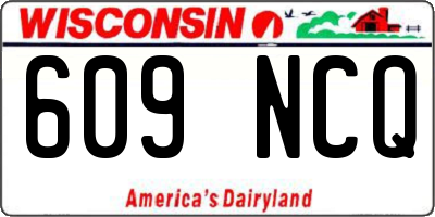 WI license plate 609NCQ