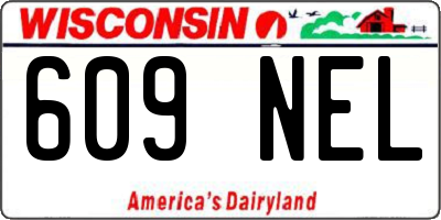 WI license plate 609NEL