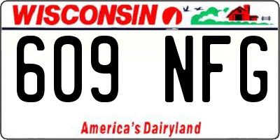 WI license plate 609NFG