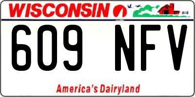 WI license plate 609NFV