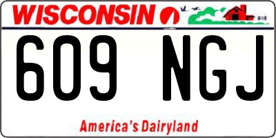 WI license plate 609NGJ