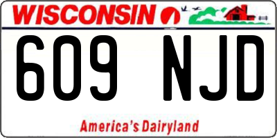 WI license plate 609NJD