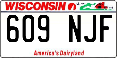WI license plate 609NJF