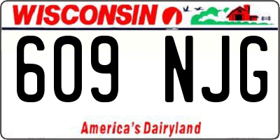 WI license plate 609NJG
