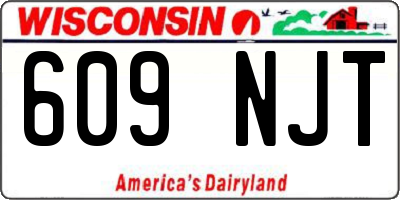 WI license plate 609NJT