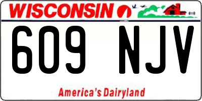 WI license plate 609NJV