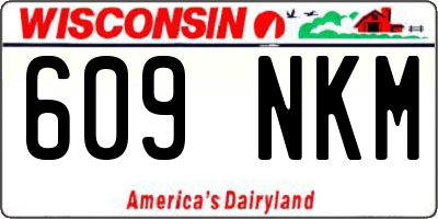 WI license plate 609NKM