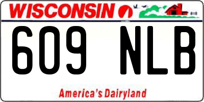 WI license plate 609NLB