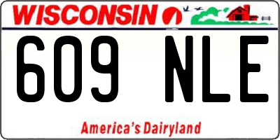 WI license plate 609NLE