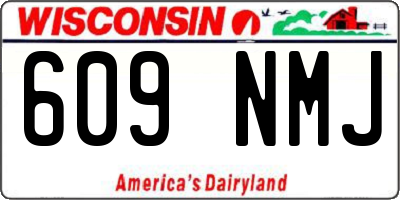WI license plate 609NMJ