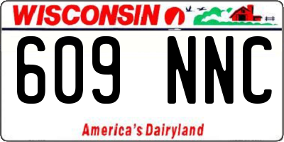 WI license plate 609NNC
