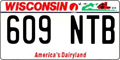 WI license plate 609NTB