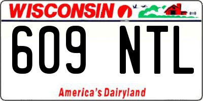 WI license plate 609NTL