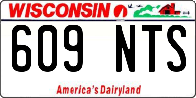 WI license plate 609NTS
