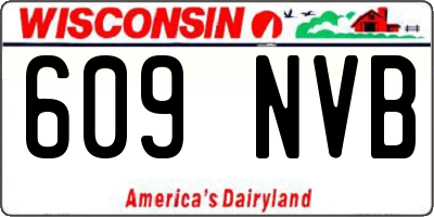 WI license plate 609NVB