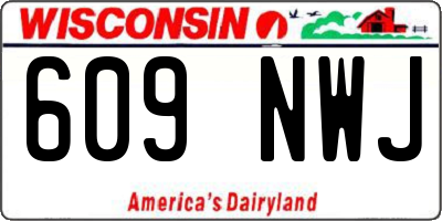 WI license plate 609NWJ