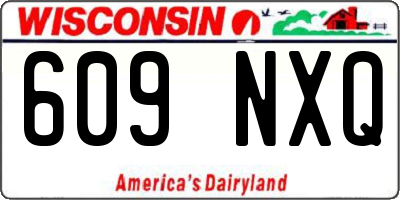 WI license plate 609NXQ