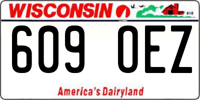 WI license plate 609OEZ