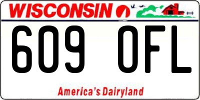 WI license plate 609OFL