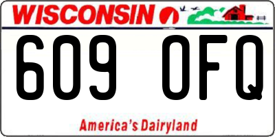 WI license plate 609OFQ
