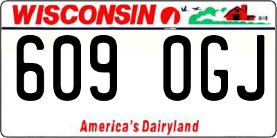 WI license plate 609OGJ