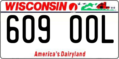 WI license plate 609OOL