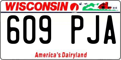 WI license plate 609PJA