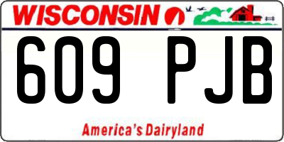 WI license plate 609PJB