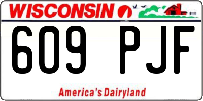 WI license plate 609PJF