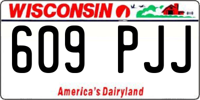 WI license plate 609PJJ