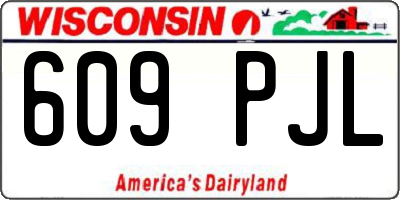 WI license plate 609PJL