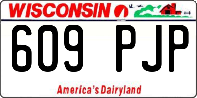 WI license plate 609PJP