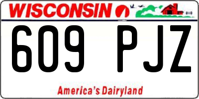 WI license plate 609PJZ