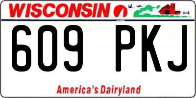 WI license plate 609PKJ