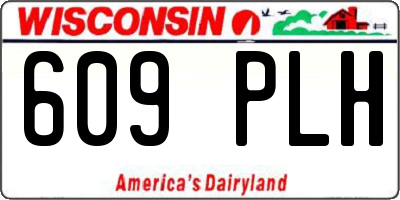 WI license plate 609PLH