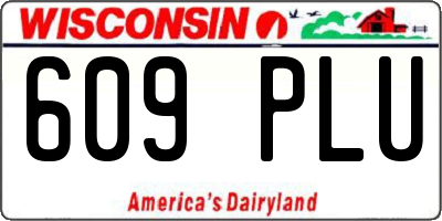 WI license plate 609PLU