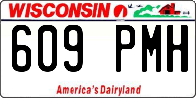 WI license plate 609PMH