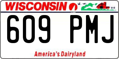 WI license plate 609PMJ
