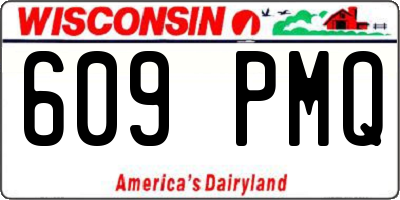 WI license plate 609PMQ